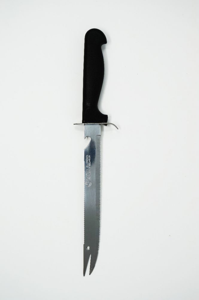 Bahco Coltello Da Falegname In Acciaio Inox – Lama Robusta, Impugnatura Bi-componente, Custodia Da Cintura