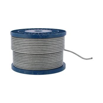 Cable de acero cubierto con PVC 7 X 19 hilos 75M 3/16 X 1/4 13906 Adir 
