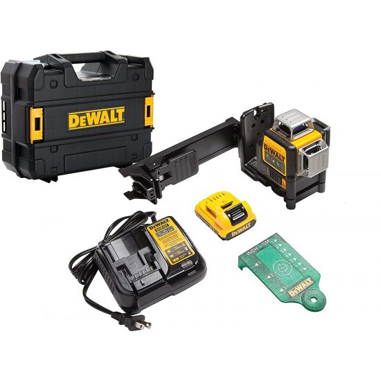 Nivel Laser de 3X360° Luz Verde 12V DW089LG DeWalt 