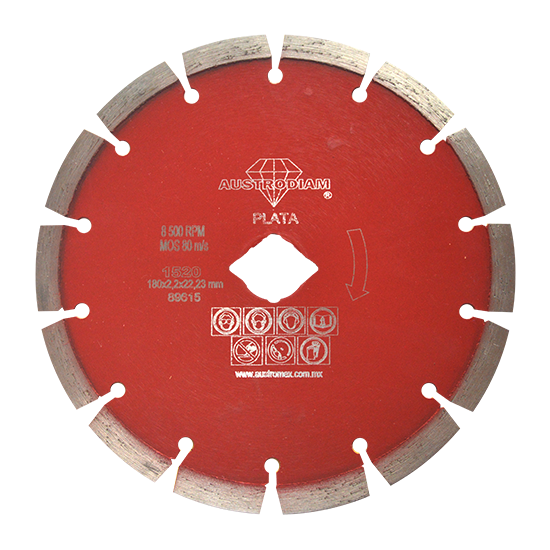 Disco de diamante segmentado Cantera 1520 Austromex