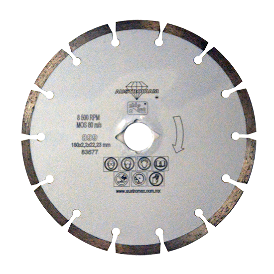 Disco de diamante segmentado Chip-cut 899 Austromex