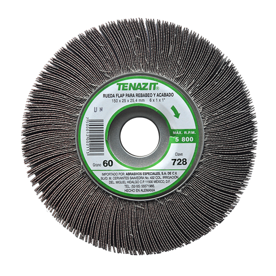 Rueda flap Tenazit Premium grano 60 6X1X1 728 Austromex