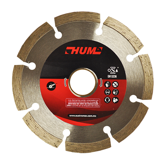 Disco de diamante segmentado HUM 4-1/2 Pulg 2555 Austromex