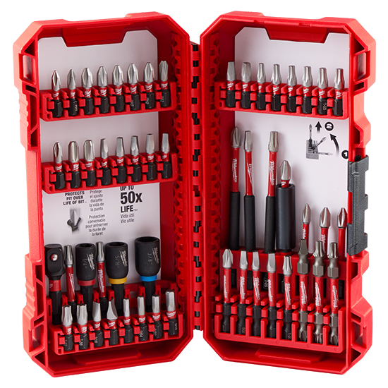 Juego de puntas para taladro y casquillo Shockwave™ de 54 pzs 48-32-4010 Milwaukee