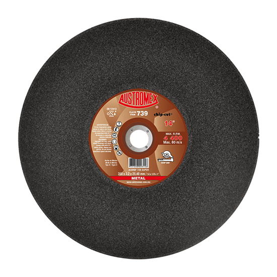 Disco para corte de metal 14 Pulg (solidos) 739 Austromex