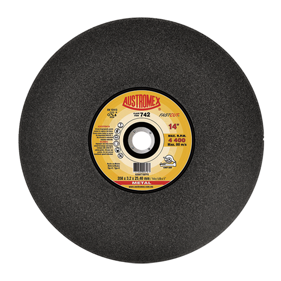 Disco para corte de metal 14 Pulg (solidos) 742 Austromex
