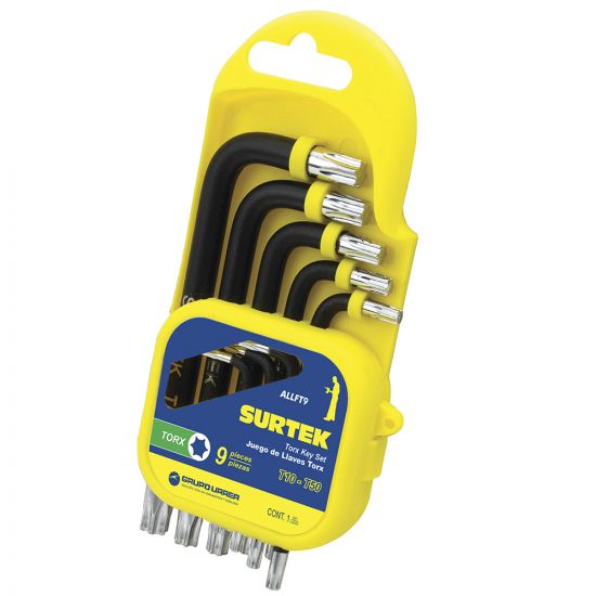 Juegos llaves torx 9 Pz ALLFT9 Surtek
