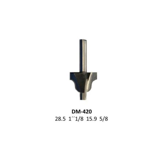 Broca para router corte romana 1-1/8 Pulg 420 Micro