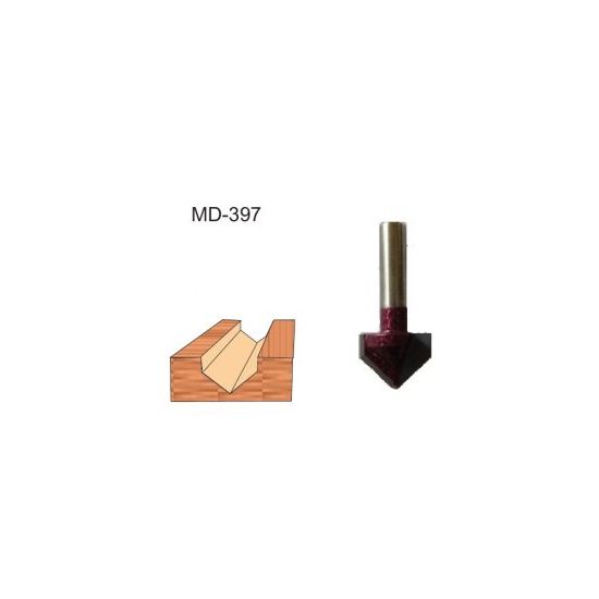 Broca para router corte en V 1/2 Pulg MD-397 Brocar