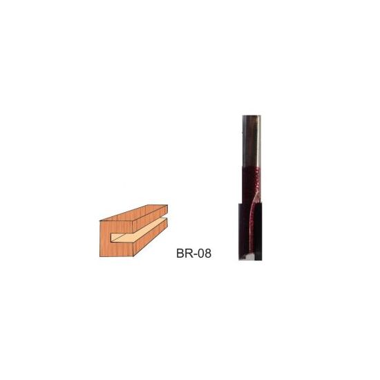 Broca para router corte recto 1/4 Pulg BR08 Brocar