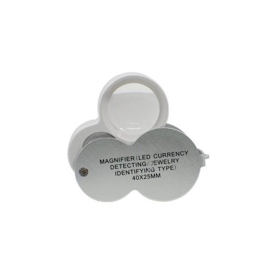 Lupa para Joyero con Led UV 25 mm 40X 260667 OBI