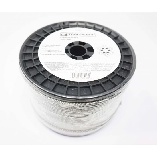Cable de acero 1/8 Pulg 150 Mts 213594 OBI