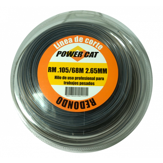 Hilo con filamento 105 2.65 mm 68Mts Power Cat Shimaha