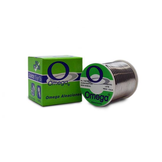 Soldadura para plomería omega 3 mm 450 g verde Omega