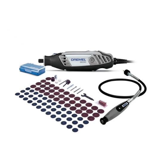 Mototool con 82 accesorios + eje flexible 3000 Dremel