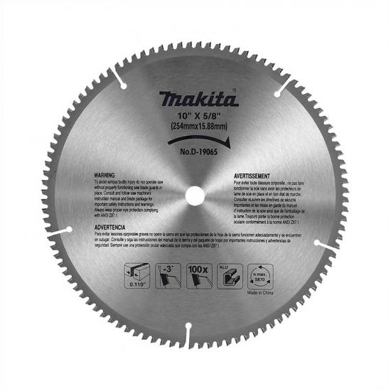 Sierra para aluminio 10" D-19065 Makita