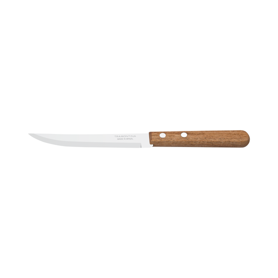 Cuchillo de acero inoxidable mango madera liso 2212-5 Tramontina
