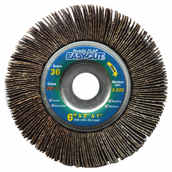 Rueda Flap 6" X 2" X 1" G36 2911 Austromex