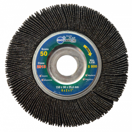 Rueda Flap 6" X 2" X 1" G50 2913 Austromex
