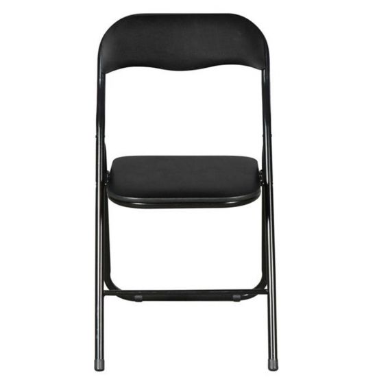 Silla Acojinada Plegable Negra GardenLife