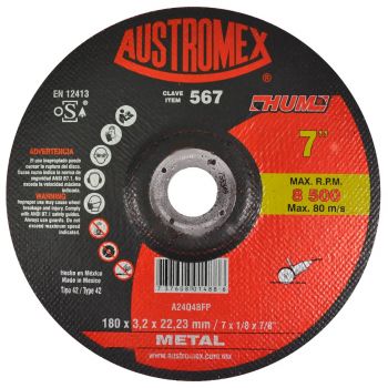 Disco Para Corte De Metal 567 7” Austromex