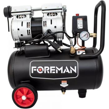 Compresor de aire 24lts libre de aceite silencioso FOCS03 FOREMAN