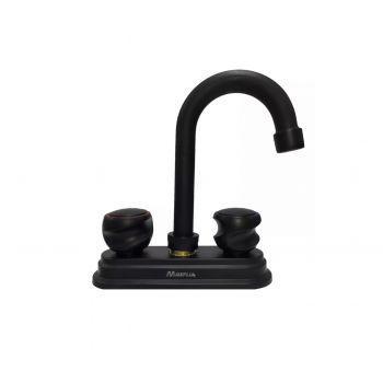 Mezcladora Para Lavabo Negro Mate 16020 Maxflu 