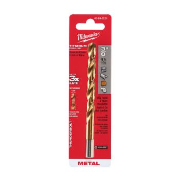 Broca de titanio 3/8 Pulg 48-89-2221 Milwaukee