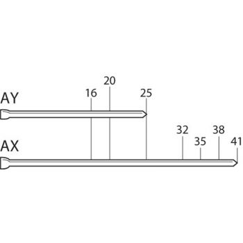 Clavillos galvanizados 5000 Pz 2" AX21 Senco