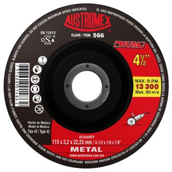 Disco Para Corte De Metal 4-1/2” 566 Austromex