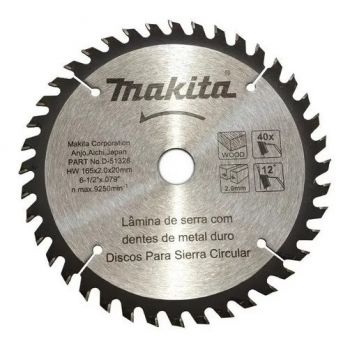 Disco de sierra para madera 6-1/2" D51328 Makita