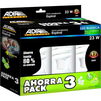 Foco de espiral 23W AD-2880-PACK-3 Adir