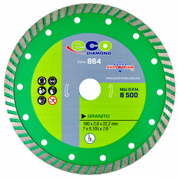 Disco de Diamante Turbo Granito 7” 864 Austromex