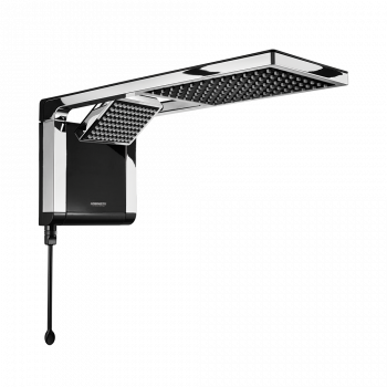 Regadera Eléctrica 220V  Acqua Duo Ultra Negro Lorenzetti