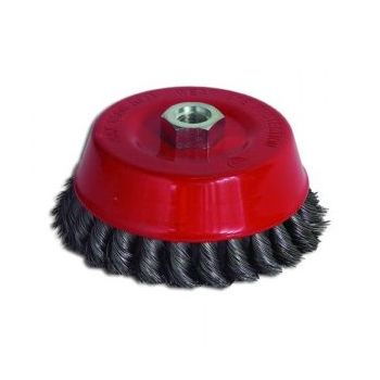 Carda copa trenzada 5 Pulg entrada 14 mm TC1279 Toolcraft