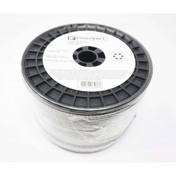 Cable de acero cubierto PVC 3/32X1/8 Pulg 7H 75M 213578 OBI