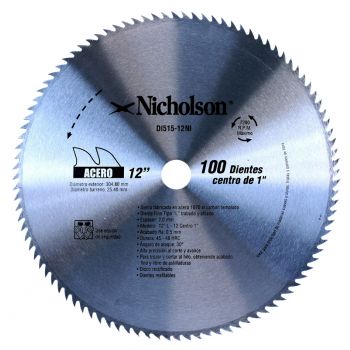 Sierra para madera diente fino 12 Pulg 515-12NI Nicholson