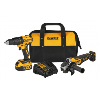 Combo Taladró Atornillador DCD7781 y Esmeriladora Angular DCG413 20V MAX DCK248P1 DeWalt