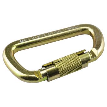 Mosquetón de Acero Tipo D 50KN 087HM Gimex