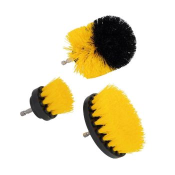 Cepillo para Taladro Juego 3 Piezas para Limpieza Cerdas Multiusos 300158 Kingsman