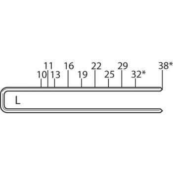 Grapas galvanizadas 5000 Pz 1/4" x 1-1/4" L15 Senco