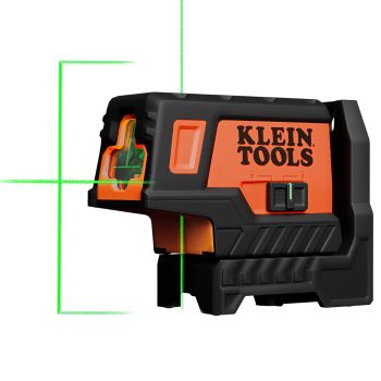 Nivel láser compacto de líneas en cruz verdes con punto de plomada 93MCLPG Klein Tools