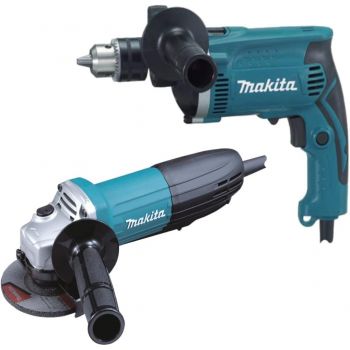 Combo Rotomartillo HP1630 - Miniesmeriladora GA4534 Makita