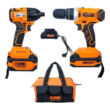 Combo Rotomartillo + Llave Impacto 21V KO-101K Kong