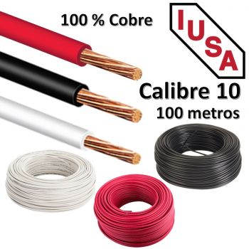 Cable Eléctrico THW #10 100m Iusa
